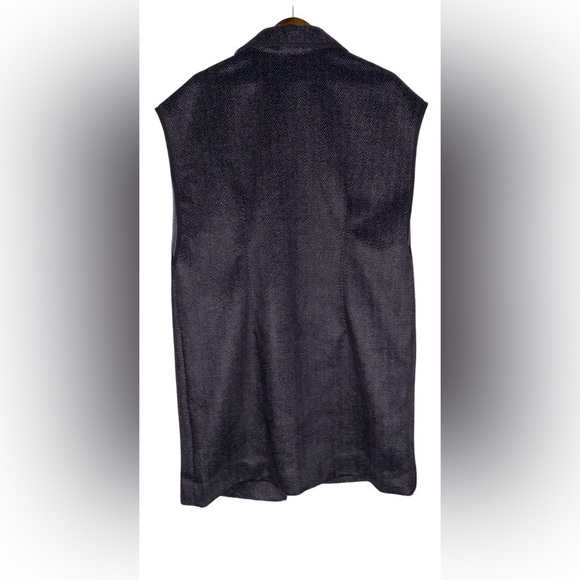 CAbi Novel Herringbone Tweed Vest Women M/L Quiet Luxury Capsule Wardrobe - Picture 2 of 8